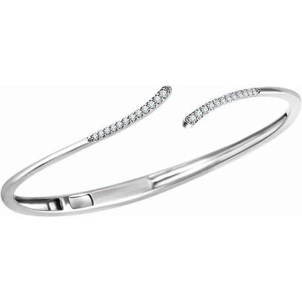 Bypass Hinged Cuff Bracelet - Image 2