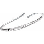 Bypass Hinged Cuff Bracelet - Image 2