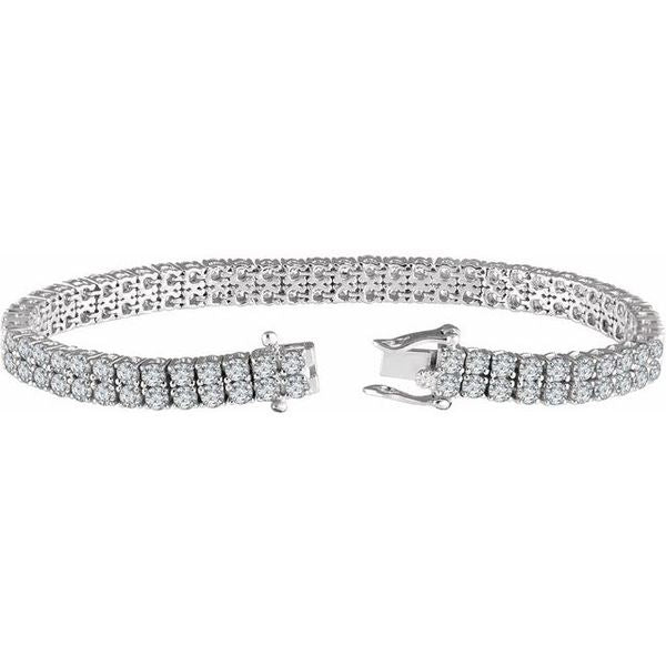 Double Row Line Bracelet - Image 2