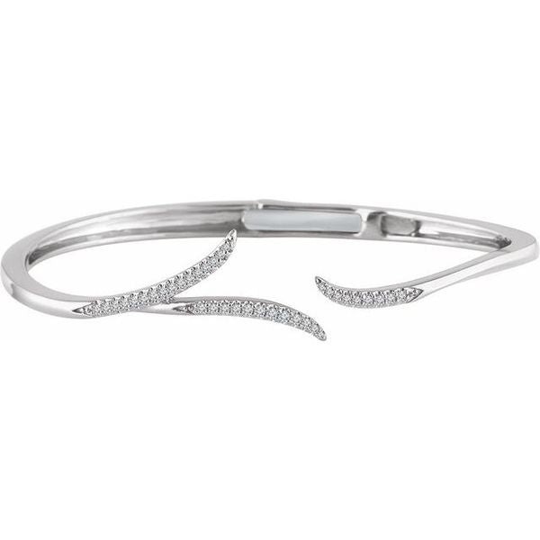 Freeform Hinged Cuff Bracelet