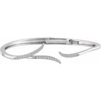 Freeform Hinged Cuff Bracelet