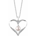 Pearl Heart Necklace