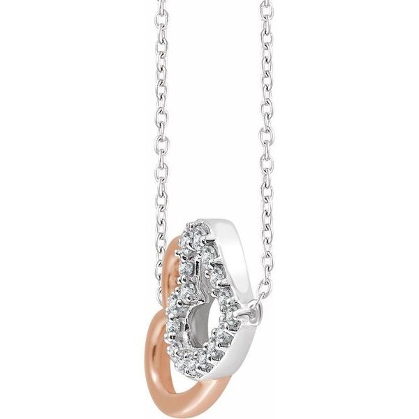 Double Heart Necklace - Image 2