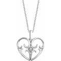 Solitaire Heart Necklace