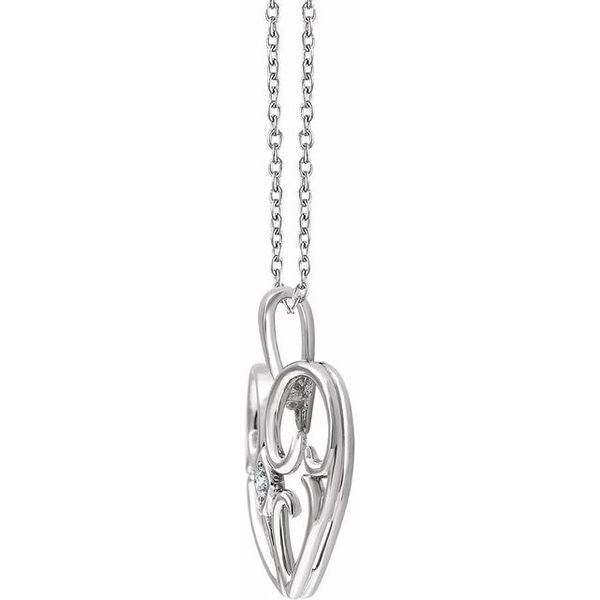 Solitaire Heart Necklace - Image 2