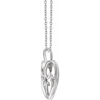 Solitaire Heart Necklace - Image 2