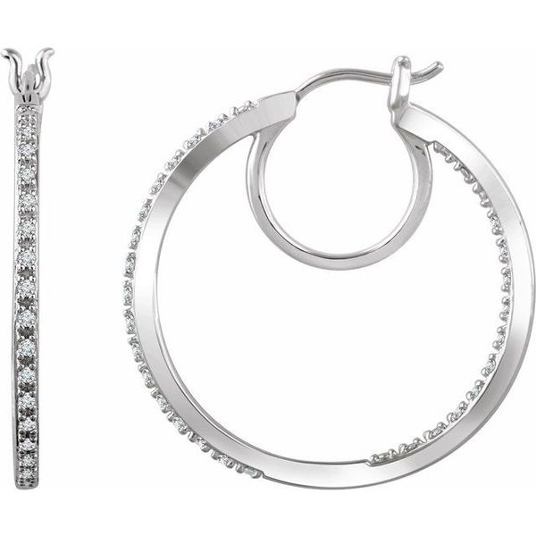 Inside-Outside Hoop Earrings