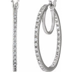 Inside-Outside Hoop Earrings - Image 2