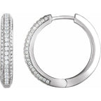 Accented Hoop Earrings