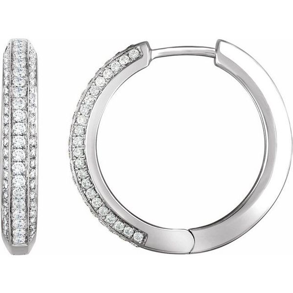 Accented Hoop Earrings