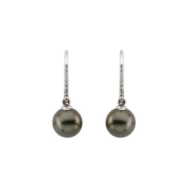 Accented Pearl Earrings - Image 2