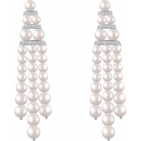 Chandelier Pearl Earrings - Image 2
