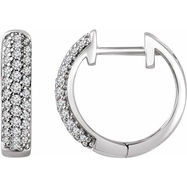 Accented Hoop Earrings