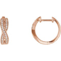 Accented Infinity-Inspired Hoop Earrings