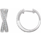 Criss-Cross Hoop Earrings