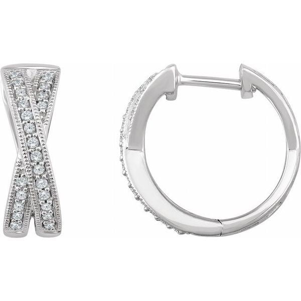 Criss-Cross Hoop Earrings
