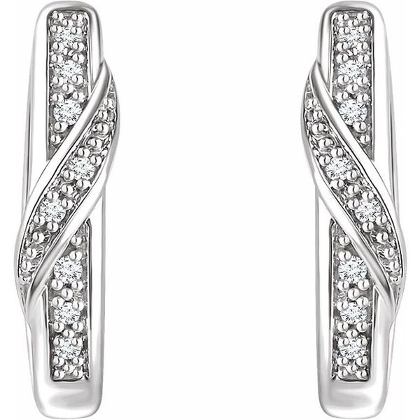 Accented Hoop Earrings - Image 2