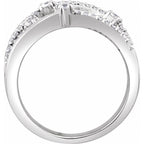 Accented Criss-Cross Ring - Image 2
