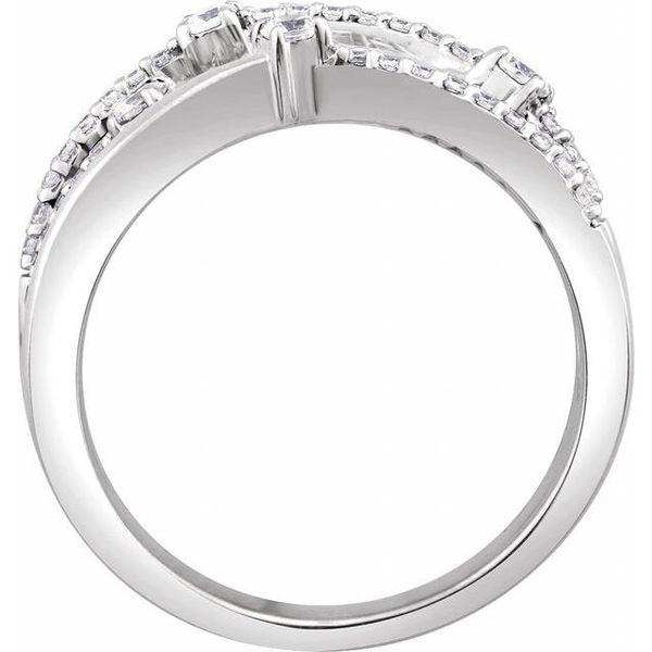 Accented Criss-Cross Ring - Image 2