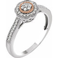 Cluster Halo-Style Promise Ring