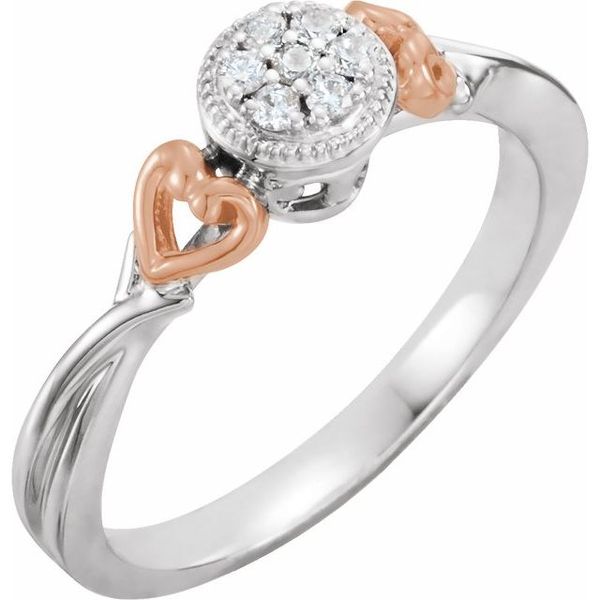 Heart Cluster Promise Ring