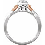 Heart Cluster Promise Ring - Image 2