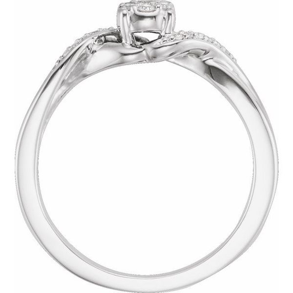 Criss-Cross Cluster Promise Ring - Image 2