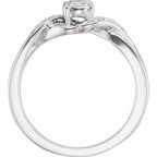 Criss-Cross Cluster Promise Ring - Image 2