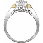 Halo-Style Cluster Promise Ring - Image 2