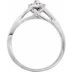 Halo-Style Criss-Cross Ring - Image 2