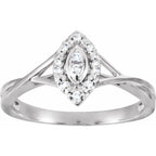 Halo-Style Criss-Cross Ring - Image 3