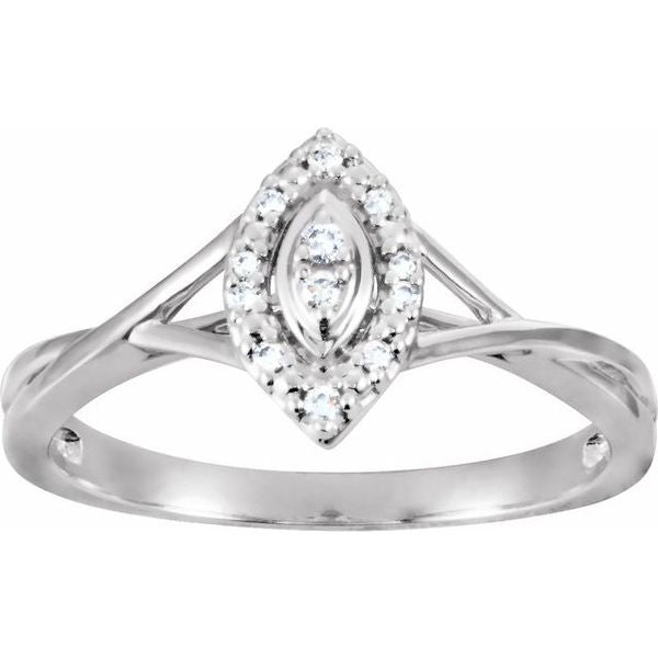 Halo-Style Criss-Cross Ring - Image 3