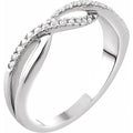 Accented Criss-Cross Ring