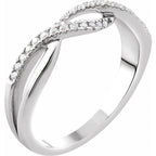 Accented Criss-Cross Ring