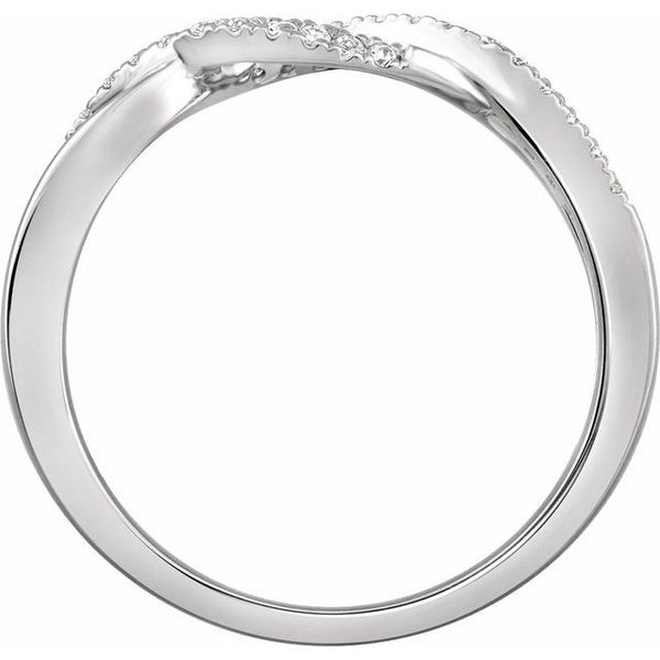 Accented Criss-Cross Ring - Image 2