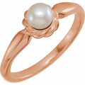 Pearl Halo-Style Rope Ring