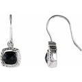 Accented Bezel-Set Earrings
