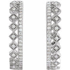 Geometric Hoop Earrings - Image 2