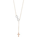 Infinity-Inspired Cross "Y" Necklace