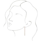 Hinged Hoop Chain Earrings - Image 3