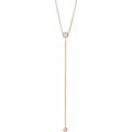 Bezel-Set Y Necklace
