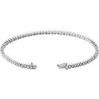 Bezel-Set Line Bracelet - Image 2