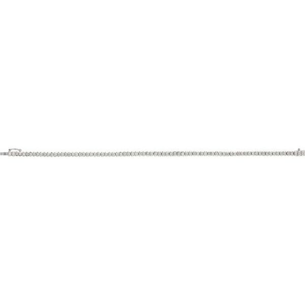 Bezel-Set Line Bracelet - Image 3