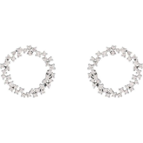 Accented Circle Earrings - Image 2