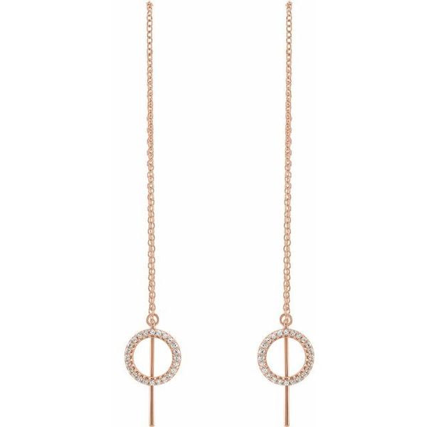 Geometric Threader Earrings - Image 2
