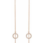 Geometric Threader Earrings - Image 2