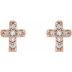 Youth Cross Earrings - Image 2