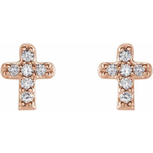 Youth Cross Earrings - Image 2
