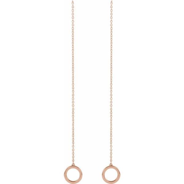 Geometric Chain Earrings - Image 2