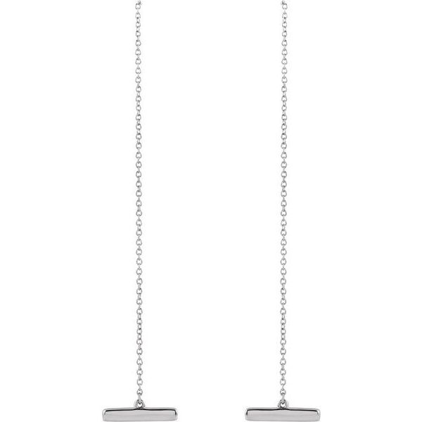 Bar Chain Earrings - Image 2